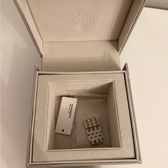 Michele Stainless Steel Watch with Pearl Dial - Picture 4 of 12